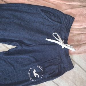 Navy Blue Hollister Knit Joggers
